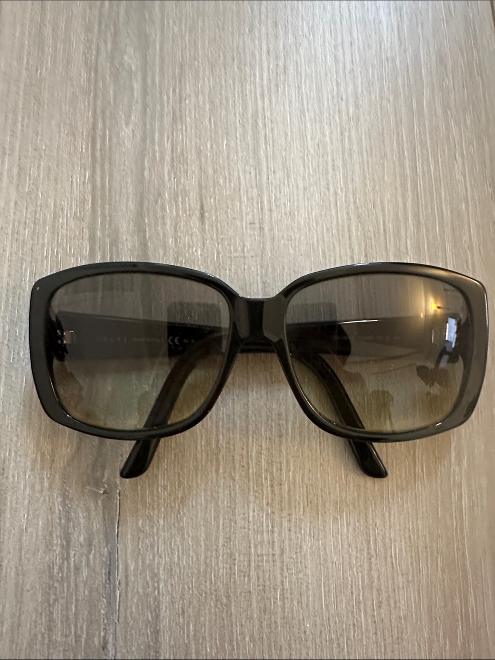 Authentic!! Gucci GG 3161/S Oversized Square Sunglasses in Gradient Brown